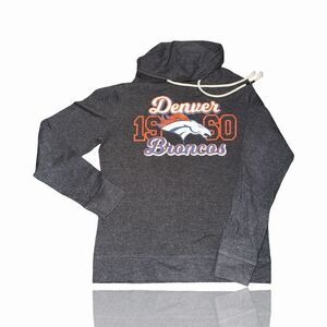 NFL Apparel Women's Denver Broncos Gray Hoodie M Long Sleeve Sportswear